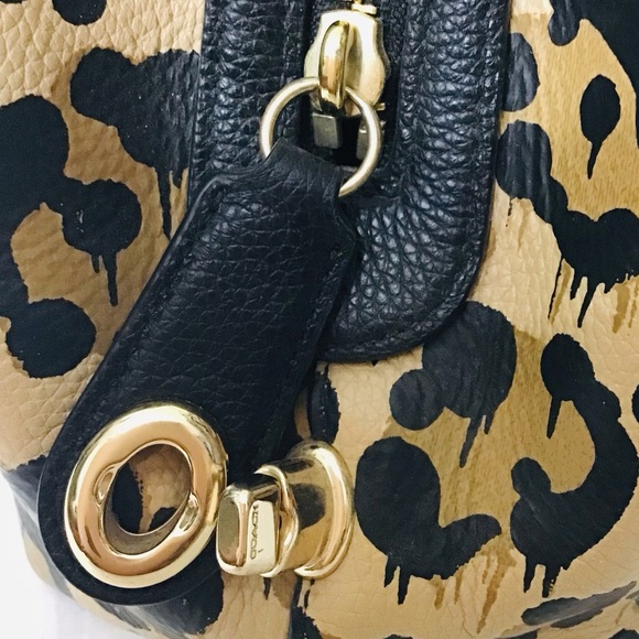 Coach Leopard Print Edie Shoulder Bag - Picture 10 of 15